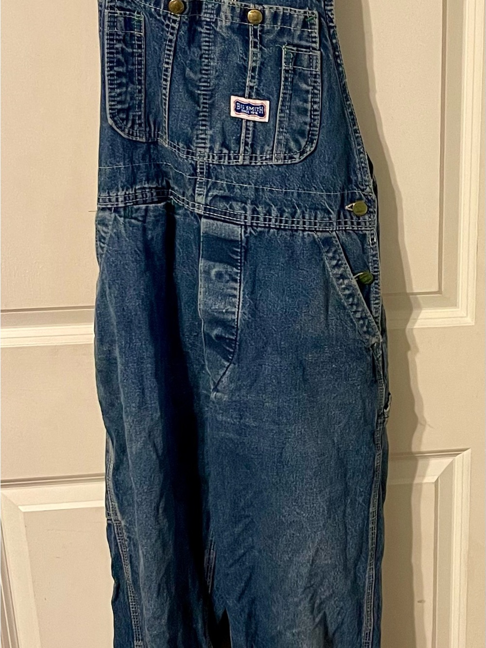 Vintage Big Smith Denim Overalls 30x32 Made in USA 100% Cotton Workwear